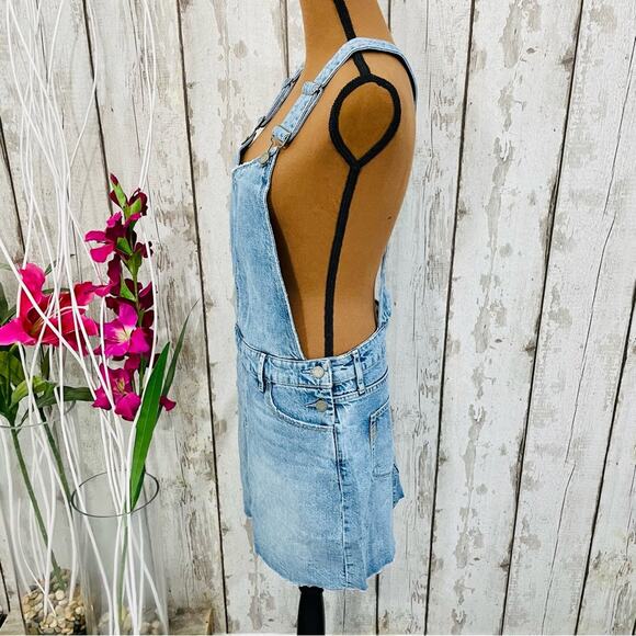 Paige - NWT Overall Denim Mini Dress - Picture 7 of 13
